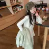 Conjunto de Otoño e Invierno para Niñas 2026 Nuevo Informal Estilo Coreano para Niños Medianos y Mayores Conjunto de Sudadera con Capucha Ropa Infantil Transfronteriza