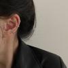 Clip para Oreja de Múltiples Círculos sin Perforación para Mujer, Temperamental, Moderno y Sencillo, Clip para Hélice de Oreja Estilo Retro Hong Kong Estilo Frío, Estilo Hada Estilo Súper Hada