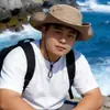 Sombrero de Pescador de Mezclilla de Talla Grande para Hombre, Protección Solar para Exteriores, Sombrero de Senderismo de Ala Ancha, Nuevo Modelo 2026, Sombrero con Visera para Adelgazar el Rostro