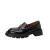 Nuevos Mocasines de Suela Gruesa Estilo Retro Primavera 2026 para Mujer, Zapatos de Piel Suave de Vacuno para Ponerse sin Cordones Estilo Británico