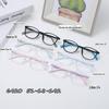 Armação de óculos casual estilo coreano TR90 colorida, refrescante, respirável, para estudantes, com perna de silicone bicolor, bonita, simples e confortável 6420