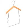Percha de madera maciza para niños al por mayor tienda de ropa de madera antideslizante soporte para ropa tienda de ropa para mujer percha de ropa sin costuras clip para pantalones de ropa infantil