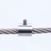 Hebilla de Bloqueo Mariposa para Cable de Acero Hebilla de Bloqueo de Tornillo para Cable de Acero de un Solo y Doble Hilo Abrazadera de Cable de Acero Hebilla de Mandril de Giro Manual