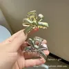 Pinza para el pelo de metal con lazo pequeño para mujer, pinza de tiburón para la parte trasera de la cabeza, pinza de agarre con temperamento, accesorio para el pelo, pinza para el pelo, sentido de alta calidad