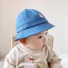 Chapéu de Pescador para Bebê de Primavera Chapéu Fofo de Desenho Animado Meninos e Meninas Moda Personalidade Chapéu Balde Chapéu de Sol Chapéu de Bebê Menino