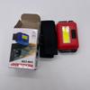 Cross-border bateria seca mini portátil cob plástico brilhante pequeno farol led acampamento ao ar livre noite equitação pesca noite corrida