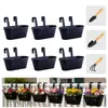 Vasos de Flores de Ferro Pendurados Personalizados Transfronteiriços para Uso Doméstico, Baldes Pendurados Ovais Destacáveis para Jardinagem e Plantas Verdes