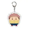 Atacado de Anime Jujutsu Kaisen Mercadoria de Anime Feito por Fãs Versão Q Chaveiro de Acrílico Transparente Dupla Face Bidimensional Transfronteiriço