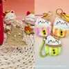 Colgante de oro puro 999 de Hello Kitty, serie de gatitos de peluche Sanrio, cordón, regalo promocional de tienda de oro
