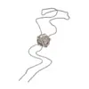 Ins Cool Style Colar de Rosa Ajustável Feminino Verão Simples Clavícula Corrente Elegante Doce Legal Colar