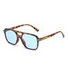 Gafas de Sol de Doble Puente para Hombre Cuadradas 2024 Nuevas Transfronterizas en Forma de T Midin Estilo de Moda Moderno para Mujer