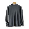 Suéter de cachemira 2024 para hombre de cuello medio alto 100 cachemira pura otoño e invierno nuevo tejido de punto doble grueso suéter base
