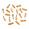 Dijes para Colgantes de Corazón, Flor, Animal, Estrella, Hoja, Pimienta, Hechos por Ti Mismo, Acero Inoxidable Chapado en Oro Real Ecológico, Joyería