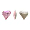 Rhinestones para Nail Art Dongzhou Flor de Gelo Rhinestones de Fundo Pontiagudo Cor Mista Acessórios de Nail Art Brilhantes em Formato de Coração Acessórios de Nail Art Populares da Moda Atacado