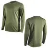 Roupa de Fitness para Casa Masculina de Manga Longa, Tamanho Europeu e Americano, Gola Redonda, Camiseta Respirável, Top de Secagem Rápida para Esportes e Atividades ao Ar Livre