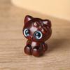 Colgante Gato Ketty de Madera de Rosa Tallada Lindo Dibujo Animado DIY Joyería Colgante Accesorios