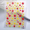 Adesivos de Unha Borboleta Coloridos de Desenho Animado Popular 5D Em relevo Cor Sólida Coração Flor Adesivos de Unha de Planejador de Alto Valor