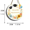 Decoração de placa de porta comemorativa de formatura infantil de madeira transfronteiriça, presente feliz de formatura