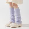 Botas y Calcetines de Algodón para Niñas para Otoño e Invierno, Calentadores de Pierna de Lana Holgados Espesos y Cálidos, Estilo Coreano con Volantes
