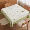 Mantel cuadrado es a prueba de aceite, impermeable y resistente al calor, con un tacto de alta gama, mantel cuadrado estilo ins para uso doméstico, mantel para mesa de comedor estilo nórdico pastoral