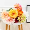 Dália Simulada Atacado Estilo Chinês Plantas Pastorais Flores Artificiais Jardinagem de Engenharia Decoração de Casa Simulação