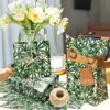 Papel de Copia Hoja de Cáñamo Wx366 17g Papel de Envoltura a Prueba de Humedad Dulces de Regalo Papel Decorativo Hoja Verde Pera