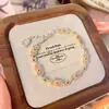 Nuevo Estilo Étnico Literario Nuevo Estilo Chino Retro Paz y Alegría Pulsera de Esmalte Dorado como Regalo para Tu Novia
