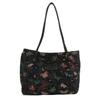 Bolso de lona estilo coreano, nuevo, con diseño de mariposas frescas, informal, para llevar debajo del brazo, de un solo hombro, de gran capacidad, sencillo, para mujer