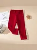 Leggings Gruesos Forrados de Felpa para Niñas Pantalones Casuales Infantiles Pantalones de Invierno para Niñas Pequeñas para Usar Afuera Pantalones Largos para Niñas