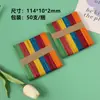 Palitos de Paleta Serrados de Color Natural 114 mm Palitos de Madera para Helado Materiales para Maquetas Hechas a Mano Bricolaje Tiras de Madera