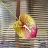 Impreso en 3D Anturio Palmera Grulla de Fuego Artificial Arreglo para Salón de Bodas Arreglo Floral Decoración del Hogar Plantas Verdes Artificiales y Flores Artificiales