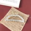 ¡Super hada! Pinza de lujo con perlas y diamantes de imitación para el flequillo, estilo coreano, para el pelo, con diamantes, accesorios para el cabello para mujeres adultas.