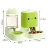 Set Dispensador Automático de Comida y Agua para Gatos Grande 2 L Comedero y Bebedero, Sin Desorden, Duradero y Fácil de Limpiar