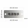 Estrutura de Placa de Identificação para Botão de Parada de Emergência, Placa de Nome para Luz Indicadora Elétrica Metálica de Aço Inoxidável 22mm com Gabinete de Controle