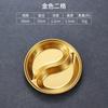 Estilo coreano aço inoxidável sabor prato split-frame especiarias prato infantil prato de frutas jardim de infância dim sum prato criativo prato de molho dourado