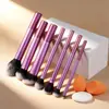 Set de 12 Brochas de Maquillaje de Mango Largo, Incluyendo Brocha para Rubor, Brocha para Polvos, Brocha para Cejas, Brocha para Sombras de Ojos y Brochas de Color Mixto, Set Completo, Tktemu Dropshipping