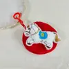 Ano Novo 2026 Ano do Cavalo Mascote Fofo Pônei de Pelúcia Porta-moedas Porta-moedas Infantil Bolsa para Moedas de Fone de Ouvido Pingente