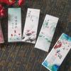 Marcadores de livros de poesia Tang e poesia musical de estilo antigo com borlas, estilo chinês clássico, leitura sofisticada e requintada, os alunos podem personalizá-los