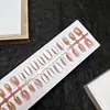 Puntas de Uñas Artísticas Simples Transparentes Estilo Ojo de Gato Anchas Tiras Pre-hechas 30 Piezas Por Tamaño Uñas Portátiles Fábrica Directa Personalización