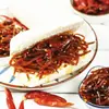 Especialidad de Shandong: Tiras de Mostaza Encurtida Añejadas con Seda Negra y Sabor a Salsa, Guarnición Lista para Comer