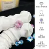 Pendientes de Acero de Titanio 316L con Flor Degradada para Perforación de Oreja, Hélice y Cartílago, Producto Terminado