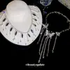 Collar con Borla de Mariposa de Pedrería Súper Brillante Cadena para Clavícula Pesada Única Personalizada Cadena de Clavícula de Trabajo Pesado Nicho Lujo Ligero Sensación de Alta Gama Collares