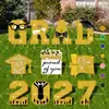 Cartel para el Jardín de la Temporada de Graduación 2027, Cartel de Suelo para la Temporada de Graduación, Decoración Impermeable para el Césped al Aire Libre, Cartel de Colores GARD