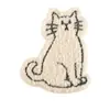 Patch de Bordado de Gato de Desenho Animado Bordado à Máquina Patch Autoadesivo para Capa de Celular Acessórios DIY Patch Acessórios para Roupas Patch de Tecido