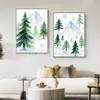 O modelo de pintura PET de montanha de gelo e neve mais vendido da Amazon é à prova d'água e durável, adequado para grafite de paisagem e placas de pintura vazadas DIY