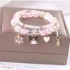 Libro de Caperucita Roja con Pulsera de Cuentas de Palomitas de Estudiante al por Mayor Pulsera de Cristal de Dibujos Animados de Siete Colores Cajas de Regalo para Novias