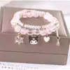 Pulseras para Estudiantes al por Mayor Pulseras para Niños de Cristal con Cuentas Femenina Linda Estudiante Mejor Amiga Chica Moda Princesa