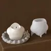 Tarro de Almacenamiento de Yeso Estilo Minimalista Amapola Molde de Resina Velero de Estrella de Cinco Puntas Grasa DIY Molde de Silicona