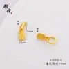 Ansioso por acessórios DIY de alta qualidade com pingente de ouro que não desbotam a longo prazo para atrair riqueza e felicidade Ping An Fu pingente acessórios de ouro