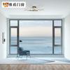 Puertas y ventanas Weidun VDx70 ventana abatible ventana de aluminio de puente roto sistema de sellado balcón aislamiento acústico ventana de piso a techo hogar hermosa atmósfera